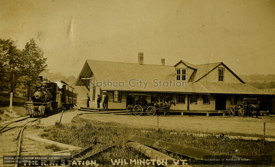 Postcard: The Railroad Station, Wilmington, Vermont